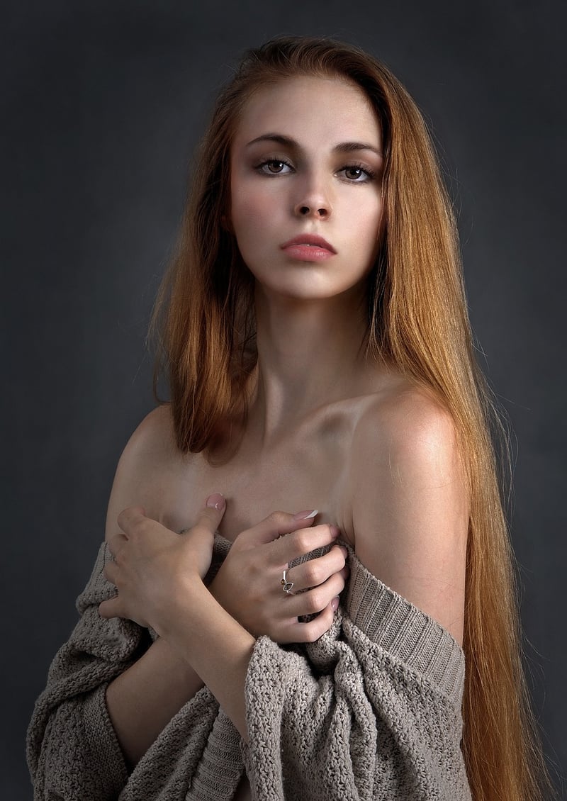 Woman in elegant dress